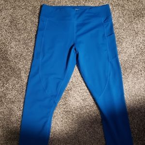 ZYIA Royal Blue Light n Tight Leggings with Pockets in Excellent Condition